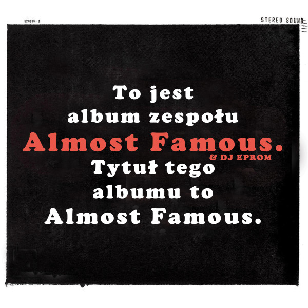 Okładka albumu Almost Famous