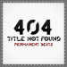 Permanent Beatz - 404 Title Not Found